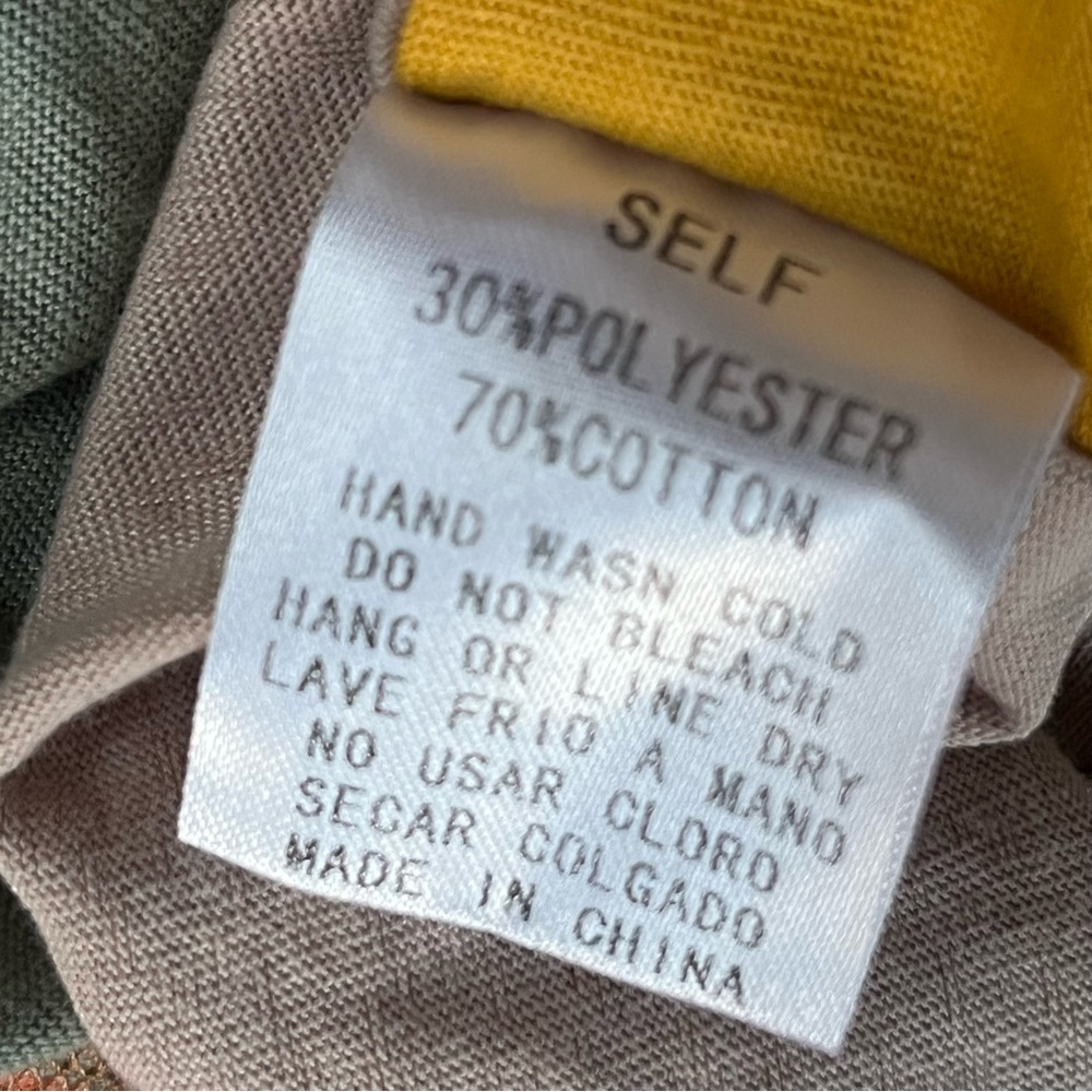 Easel Boho Hippie Color-Block Tie Straps Soft Cot… - image 5